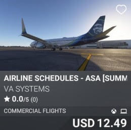 Airline Schedules - ASA [Summer 2025] by VA SYSTEMS. USD $12.49