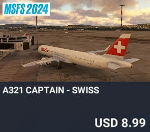 A321 Captain - Swiss by Perfect Flight. USD $8.99