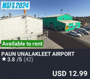 PAUN Unalakleet Airport by Realworld Scenery. USD $12.99