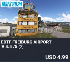 EDTF Freiburg Airport by Akaflieg Freiburg e.V.. USD $4.99