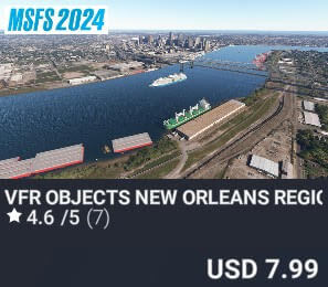 VFR Objects New Orleans Region by Dreamscenery. USD $7.99