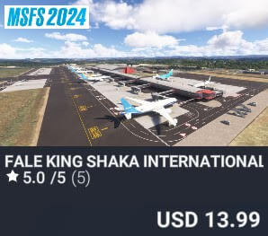 FALE King Shaka International Airport by NMG Simulations. USD $13.99