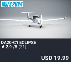 DA20-C1 Eclipse by SimSolutions. USD $19.99