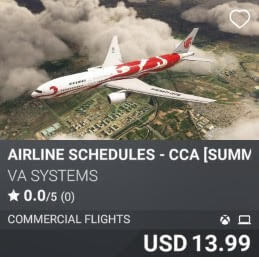 Airline Schedules - CCA [Summer 2025] by VA SYSTEMS. USD $13.99