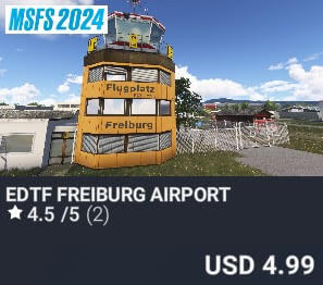EDTF Freiburg Airport by Akaflieg Freiburg e.V.. USD $4.99