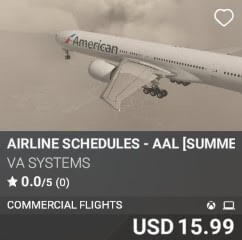 Airline Schedules - AAL [Summer 2025] by VA SYSTEMS. USD $15.99