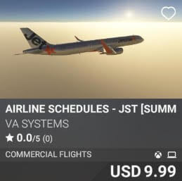 Airline Schedules - JST [Summer 2025] by VA SYSTEMS. USD $9.99