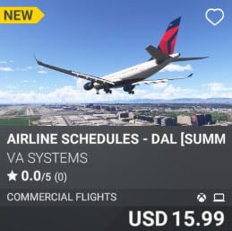 Airline Schedules - DAL [Summer 2025] by VA SYSTEMS. USD $15.99