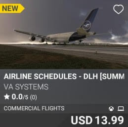 Airline Schedules - DLH [Summer 2025] by VA SYSTEMS. USD $13.99