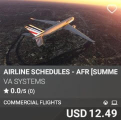 Airline Schedules - AFR [Summer 2025] by VA SYSTEMS. USD $12.49
