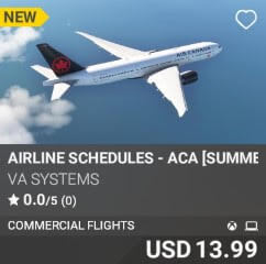 Airline Schedules - ACA [Summer 2025] by VA SYSTEMS. USD $13.99
