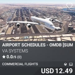 Airport Schedules - OMDB [Summer 2025] by VA SYSTEMS. USD $12.49