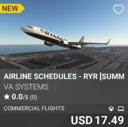 Airline Schedules - RYR [Summer 2025] by VA SYSTEMS. USD $17.49