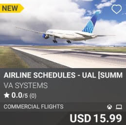 Airline Schedules - UAL [Summer 2025] by VA SYSTEMS. USD $15.99