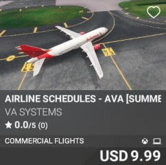 Airline Schedules - AVA [Summer 2025] by VA SYSTEMS. USD $9.99