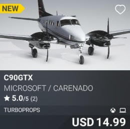 C90GTX by Microsoft / Carenado. USD $14.99