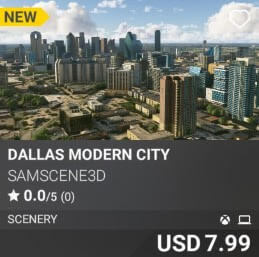 Dallas Modern City by SamScene3D. USD $7.99