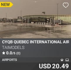 CYQB Quebec International Airport by Taimodels. USD $20.49