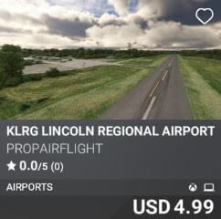 KLRG Lincoln Regional Airport by PropairFlight. USD $4.99