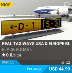 Real Taxiways USA & Europe Bundle by Black Square. USD $44.99