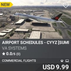 Airport Schedules - CYYZ [Summer 2025] by VA SYSTEMS. USD $9.99