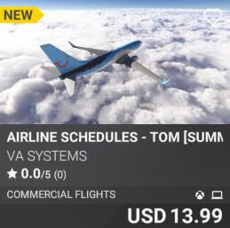 Airline Schedules - TOM [Summer 2025] by VA SYSTEMS. USD $13.99