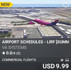 Airport Schedules - LIRF [Summer 2025] by VA SYSTEMS. USD $9.99