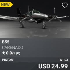 B55 by Carenado. USD $24.99