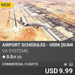 Airport Schedules - OERK [Summer 2025] by VA SYSTEMS. USD $9.99