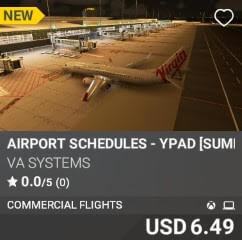 Airport Schedules - YPAD [Summer 2025] by VA SYSTEMS. USD $6.49