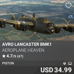 Avro Lancaster Bmk1 by Aeroplane Heaven. USD $34.99