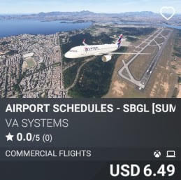 Airport Schedules - SBGL [Summer 2025] by VA SYSTEMS. USD $6.49
