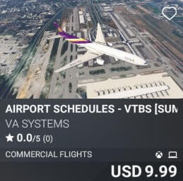 Airport Schedules - VTBS [Summer 2025] by VA SYSTEMS. USD $9.99
