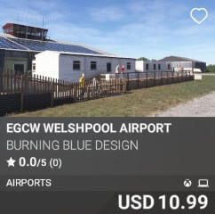 EGCW Welshpool Airport by Burning Blue Design. USD $10.99