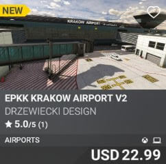 EPKK Krakow Airport V2 by Drzewiecki Design. USD $22.99