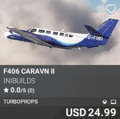 F406 Caravn II by iniBuilds. USD $24.99