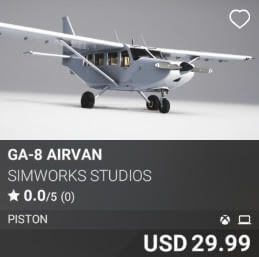 GA-8 Airvan by SimWorks Studios. USD $29.99