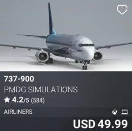737-900 by PMDG Simulations. USD $49.99