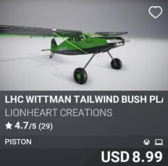 LHC Wittman Tailwind Bush Plane by Lionheart Creations. USD $8.99