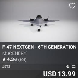 F-47 NextGen - 6th Generation Advanced Fighter by mscenery. USD $13.99