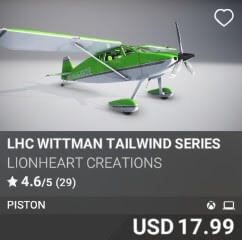 LHC Wittman Tailwind Series by Lionheart Creations. USD $17.99
