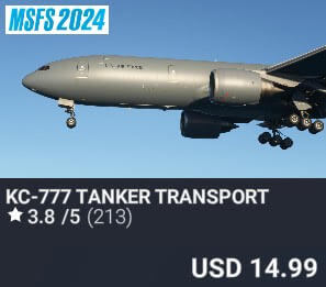 KC-777 Tanker Transport by Captain Sim. USD $14.99