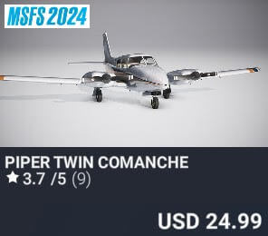 Piper Twin Comanche by vFlyteAir. USD $24.99