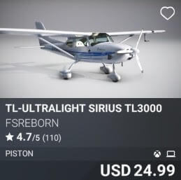 TL-Ultralight Sirius TL3000 by FSReborn. USD $24.99