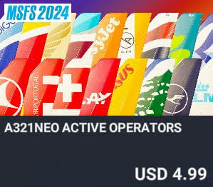A321neo Active Operators by BRAVOAIRSPACE / ELYSIUM. USD $4.99