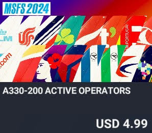 A330-200 Active Operators by BRAVOAIRSPACE / ELYSIUM. USD $4.99