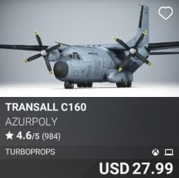 Transall C160 by AzurPoly. USD $27.99