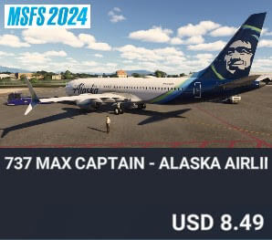 737 Max Captain - Alaska Airlines by Perfect Flight. USD $8.49