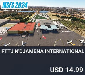 FTTJ N'Djamena International Airport by msfscenerybuilders. USD $14.99