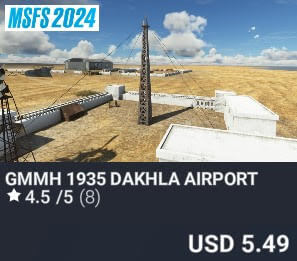 GMMH 1935 Dakhla Airport by REDWING. USD $5.49